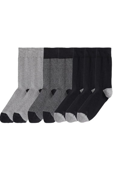 Pack of 7 Pairs of Socks in Cotton Mix