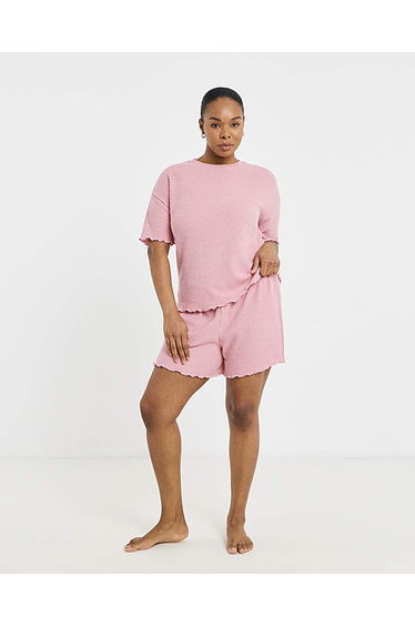 Pretty Secrets Waffle Lounge Short Set