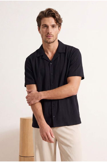 Black Oversize Men's Shirt