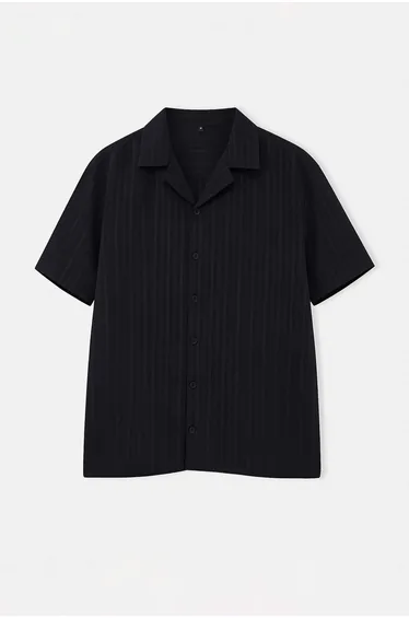 Black Oversize Men's Shirt