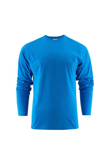 Printer Mens Heavy Long-Sleeved - Ocean Blue