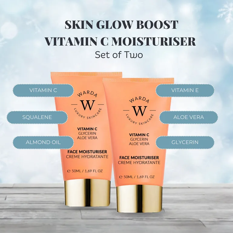 2 x SKIN GLOW BOOST VITAMIN C MOISTURISER 50m - 1