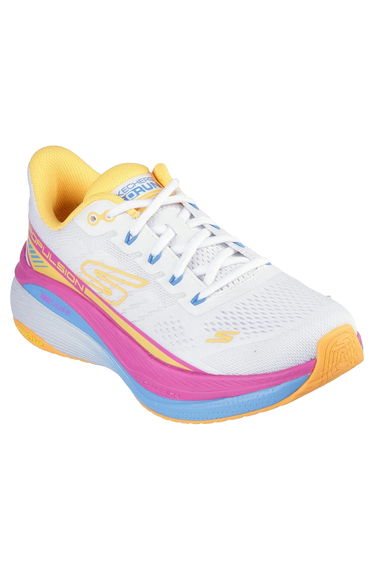 Skechers Womens/Ladies Max Cushioning Propulsion Trainers - White/Orange
