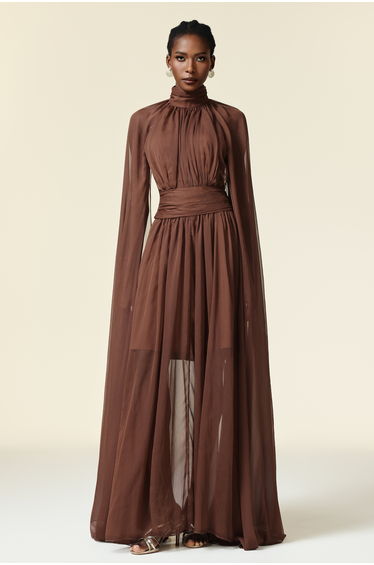 Rereny Butterfly Folds Maxi Dress