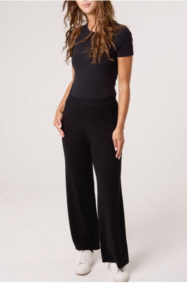 Knitted Wide Leg Trousers