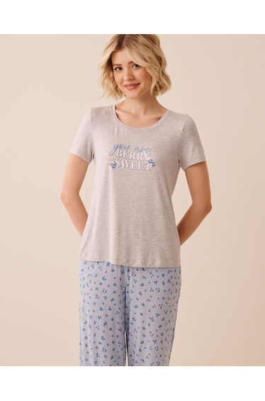 Berry Print Soft Jersey T-shirt