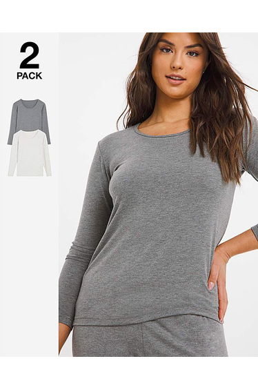 2 Pack Thermal Long Sleeve Tops