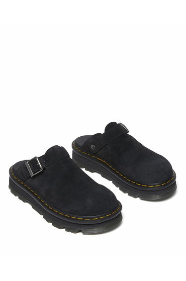 ZebZag Closed Mules in Suede Leather
