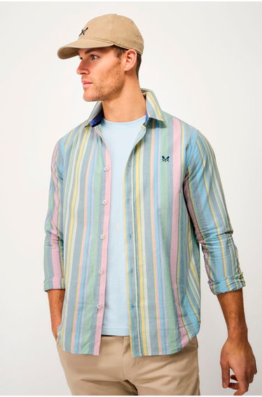 Willow Stripe Classic Fit Oxford Pink