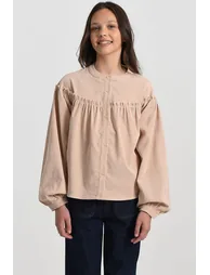 Draping Long Sleeve Blouse