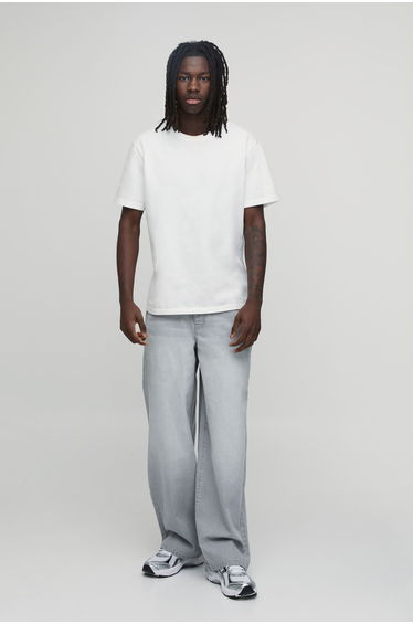 Basic Baggy Fit Jeans - grey