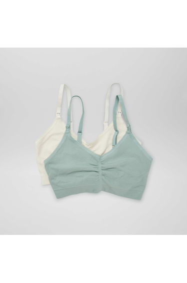 Pack of 2 nursing bras GREEN
