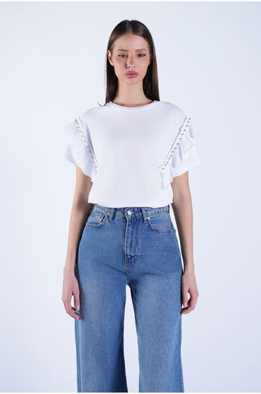 Women's Black High Neck Hidden Zipper Sleeveless Knitted Blouse