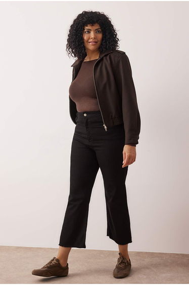 Plus Size Jeans - Black - Wide leg