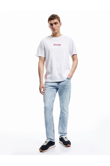 Regular Waist Cotton Buttoned Straight Fit Jeans - Mark Jeans