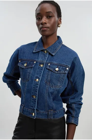Denim Cropped Jacket