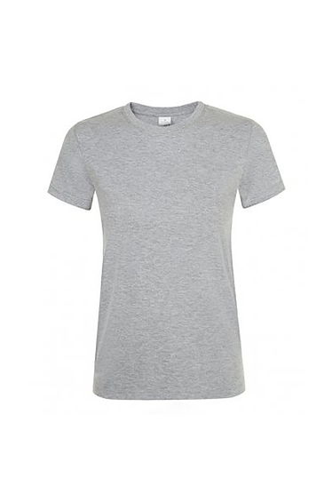 SOLS Womens/Ladies Regent Short Sleeve T-Shirt - Grey Marl