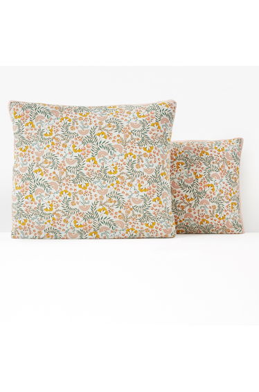 MAJARI Washed Cotton Floral Pillowcase