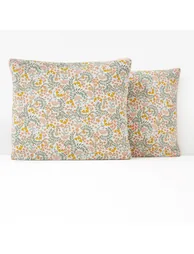 MAJARI Washed Cotton Floral Pillowcase - 1