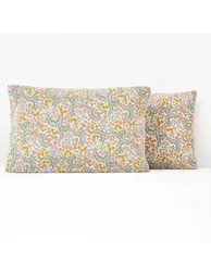 MAJARI Washed Cotton Floral Pillowcase - 2