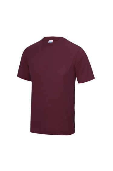 AWDis Just Cool Mens Performance Plain T-Shirt - Burgundy