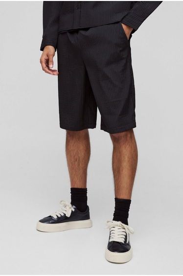 Elasticated Waist Technical Pleat Jort