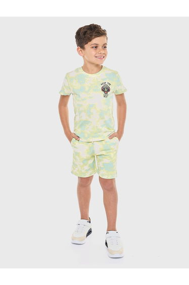 Boys Tie-Dye Graphic T-Shirt and Shorts Set
