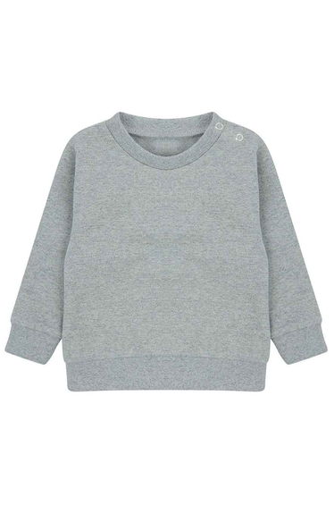 Larkwood Childrens/Kids Sustainable Sweatshirt - Heather Grey