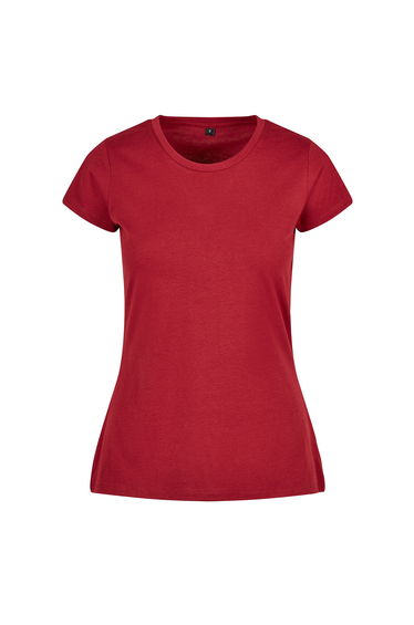 Womens/Ladies Basic T-Shirt - Burgundy