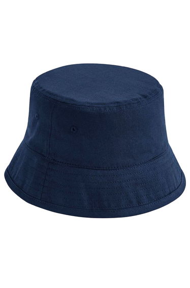 Beechfield Unisex Adult Organic Cotton Bucket Hat - Navy Blue