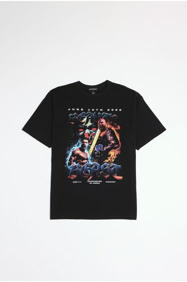 Oversized Misfits Graphic T-Shirt - black