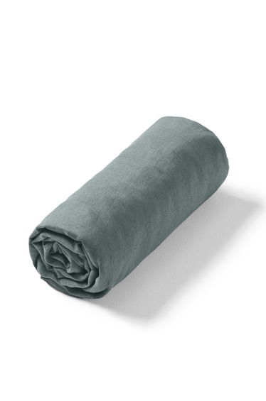 Elina Washed Linen Fitted Sheet for Thick Mattresses