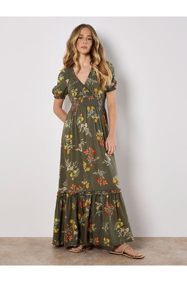 Watercolour Floral Maxi Dress