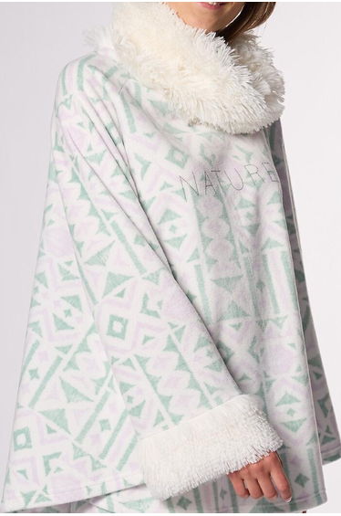Tolteques Micro Fleece Poncho
