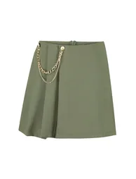 Dark Khaki Woven Shorts & Bermuda - 5