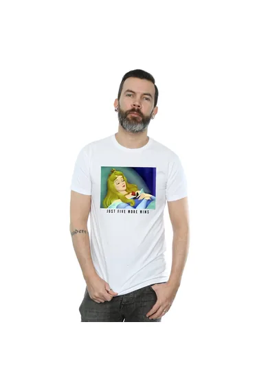 تيشيرت ديزني قطن أبيض بياقة دائرية و بطبعة جرافيك