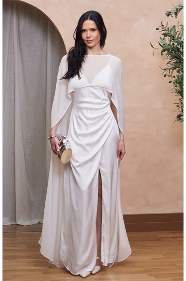 TFNC Rayna White Maxi Dress