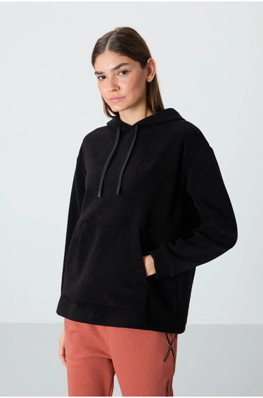 TOMMY Oversized Plush Hoodie With Embroidery
