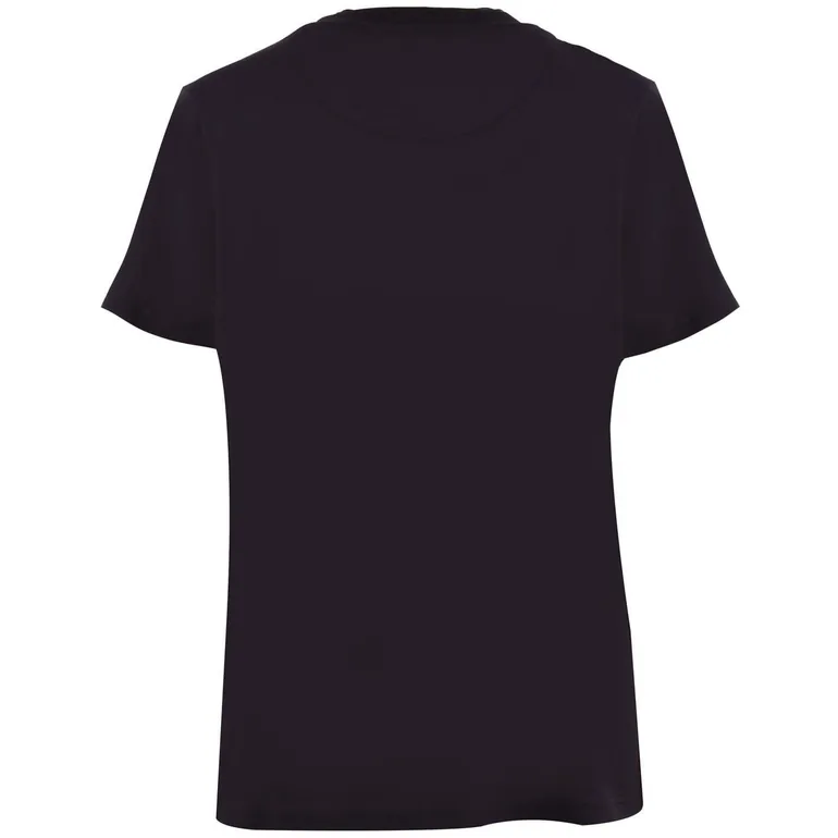 Pretty Green Mens Large Logo Crew Neck T-Shirt - Black - 1