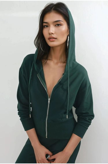BUSEM Hooded Long Sleeve Zipper Jacket
