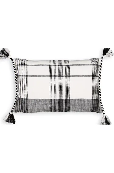 غطاء وسادة ديكور قطن كاروهات