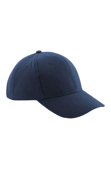 Beechfield Unisex Pro-Style Heavy Brushed Cotton Baseball Cap / Headwear - French Navy