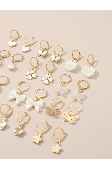 Set of 12 - Assorted Pendant Earrings