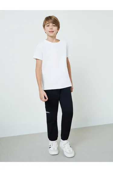 Teen Boys Solid Joggers with Pocket