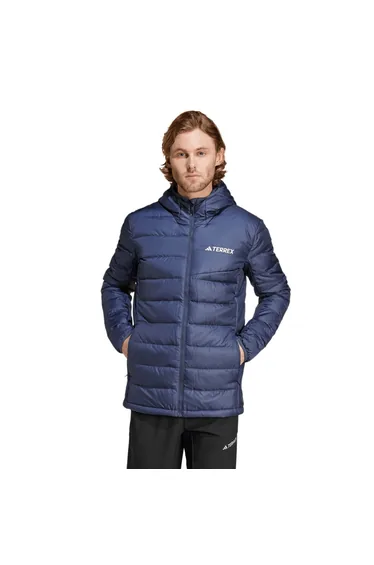 Men's adidas Terrex Multi Light Down Hooded Jacket in Blue