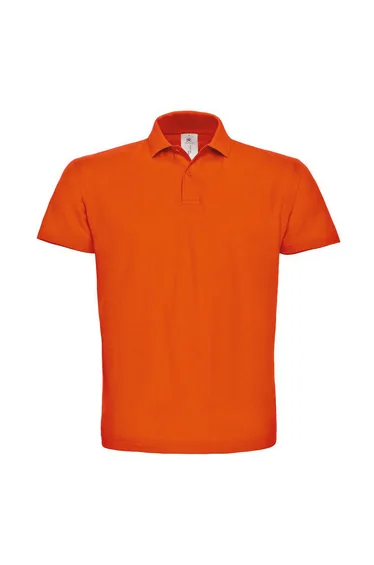 B&C Mens ID.001 Cotton Polo Shirt - Orange