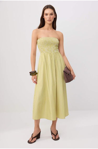 Green-Multicolor Woven Dress&Jumpsuit Dress
