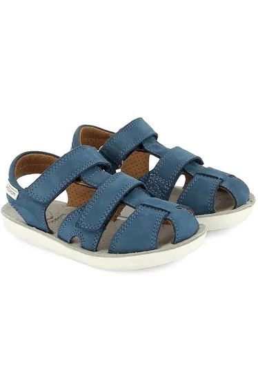 Kids Goa New Leather Sandals with Touch 'n' Close Fastening