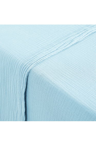 Kumla Plain Cotton Muslin Flat Sheet