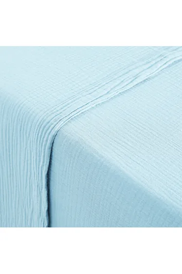 شرشف سرير قطن موسلين سادة